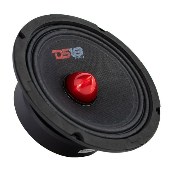 DS18 Car Audio 6.5" Mid Range Loud Speaker 480 Watt 4 Ohm Red Bullet PRO-GM6.4B