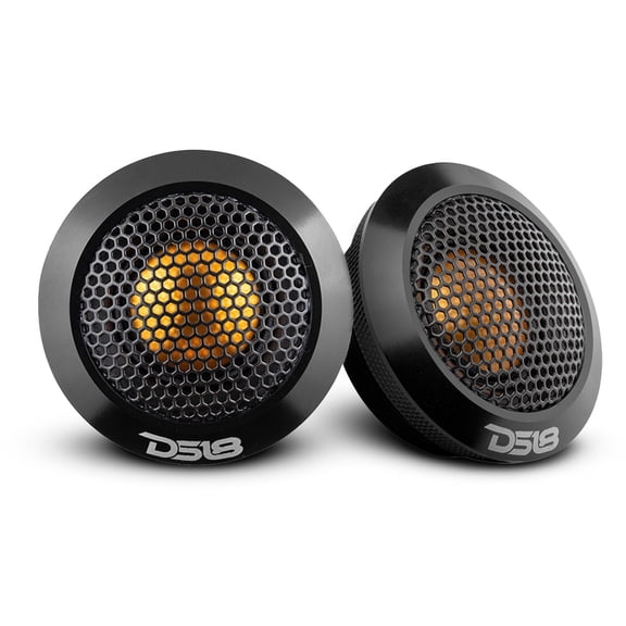 DS18 DTX 2.2" 60W Peak 4-Ohms Car Audio Titanium Dome Tweeter w/ Aluminum Body