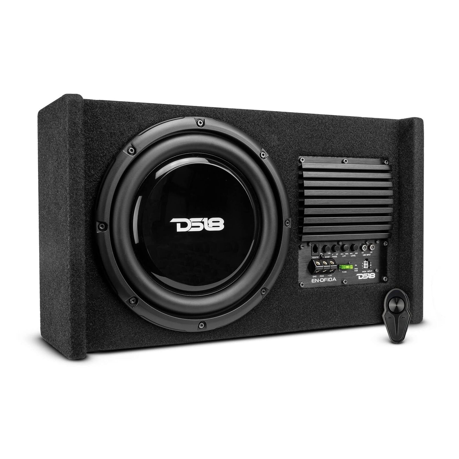 DS18 EN-DF10A Amplified 10" Shallow Down-Firing Subwoofer Enclosure 500 Watts