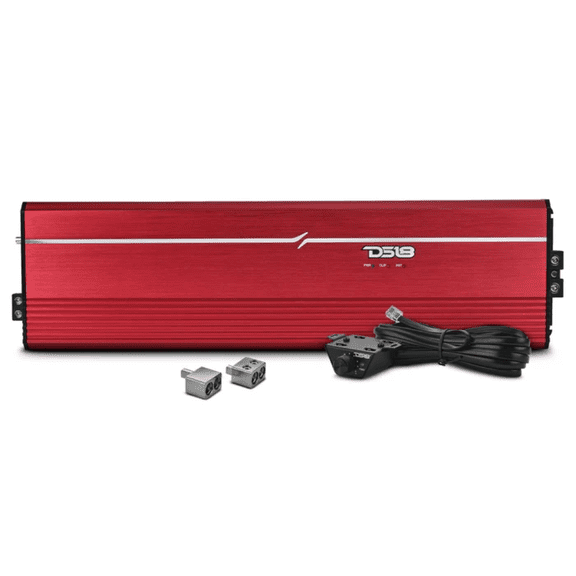 DS18 FRP-12K/RD 1-CH Monoblock 12,0000W RMS Class-D Full-Range Amplifier (RED)