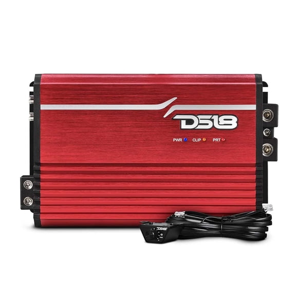 DS18 FRP-2.5K/RD 1-CH 2500W RMS@1-Ohm Class-D Compact Full-Range Amplifier RED