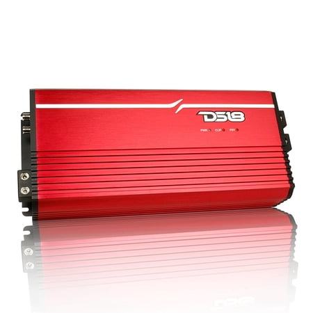 DS18 FRP-5K/RD 1-Channel 5000W RMS @ 1-Ohm Class-D Full-Range Amplifier (Red)