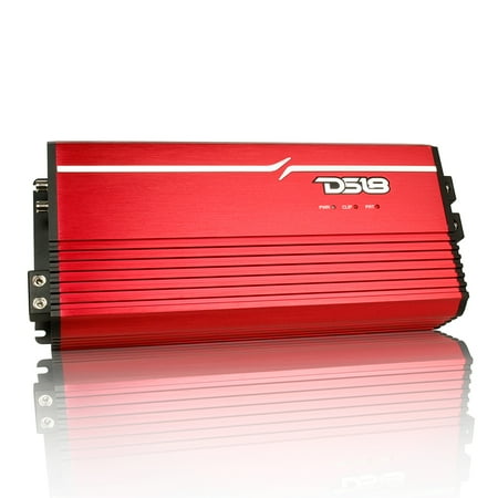 DS18 FRP-5K/RD 1-Channel 5000W RMS @ 1-Ohm Class-D Full-Range Amplifier (Red)
