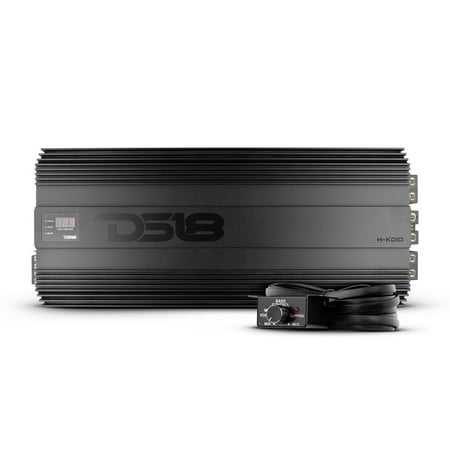 DS18 H-KO10 HOOLIGAN SPL 1-Channel Monoblock Car Amplifier, Voltmeter, Clip Indicator 10,000 Watts Rms 1-Ohm Made In Korea