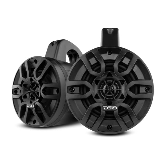 DS18 HYDRO 4 Amplified Wakeboard Tower Speakers w/Bluetooth - Black [MP4TPBT]