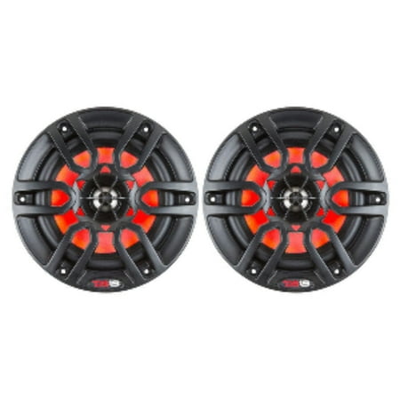 DS18 HYDRO 6.5" 2-Way Marine Speakers w/RBG LED Lights 300W - Matte Black [NXL-6BK]