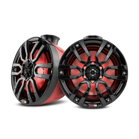 DS18 HYDRO NXL-PS8 8" Pod 375W Speaker with Integrated RGB LED Lights (Pair)