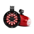 thumbnail image 1 of DS18 Hydro 8" 375 Watts 4 Ohm Marine Towers with Integrated RBG Lights Red, 1 of 6