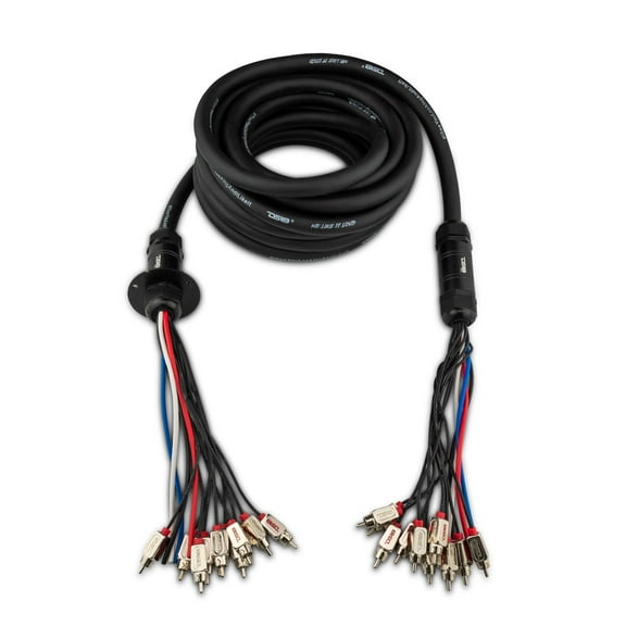DS18 MDSA10/4.30FT Medusa/Snake Audio Wire with 10 Channels RCA and 4 x 12 Ga OFC Power Cables - 30ft