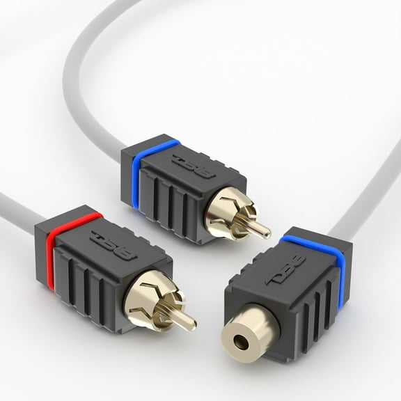 DS18 Marine Tinned OFC RCA Cable - 1 Female to 2 Male