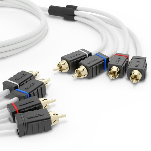 DS18 Marine Tinned OFC RCA Cable - 4 Channel - 6'