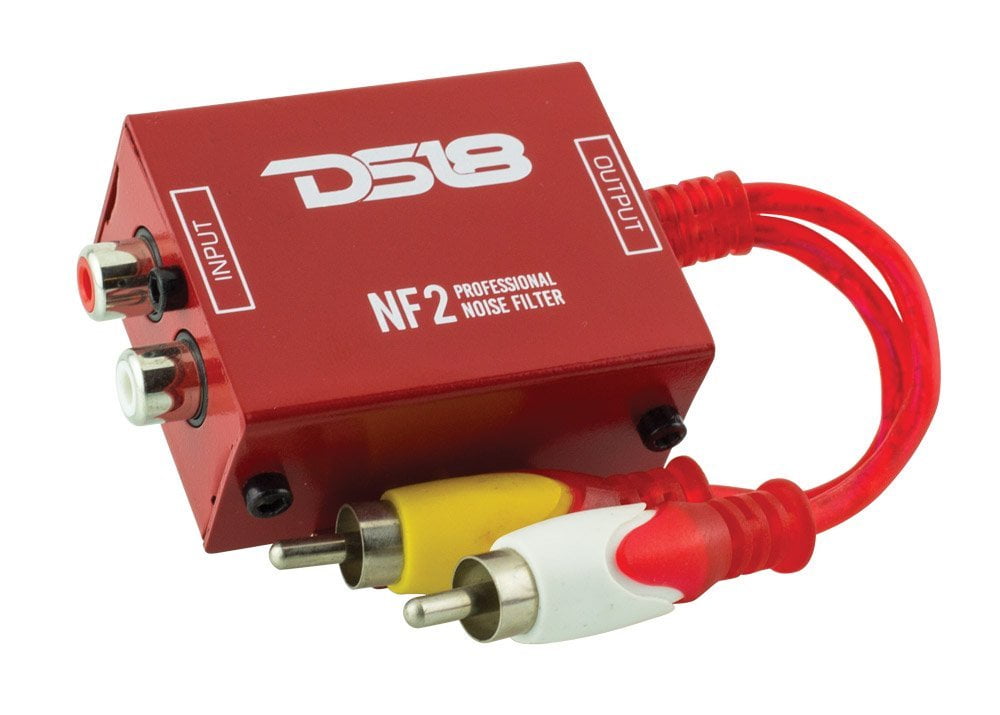DS18 NF2 Professional Noise Filter, Ground Loop Isolator for Car Audio  Systems. Eliminates and Stops The Hum Noise!
