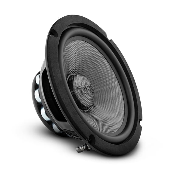 DS18 PRO-CF8.2NR 8" 600W Max Water-Resistant Carbon Fiber Cone Mid-Bass Speaker
