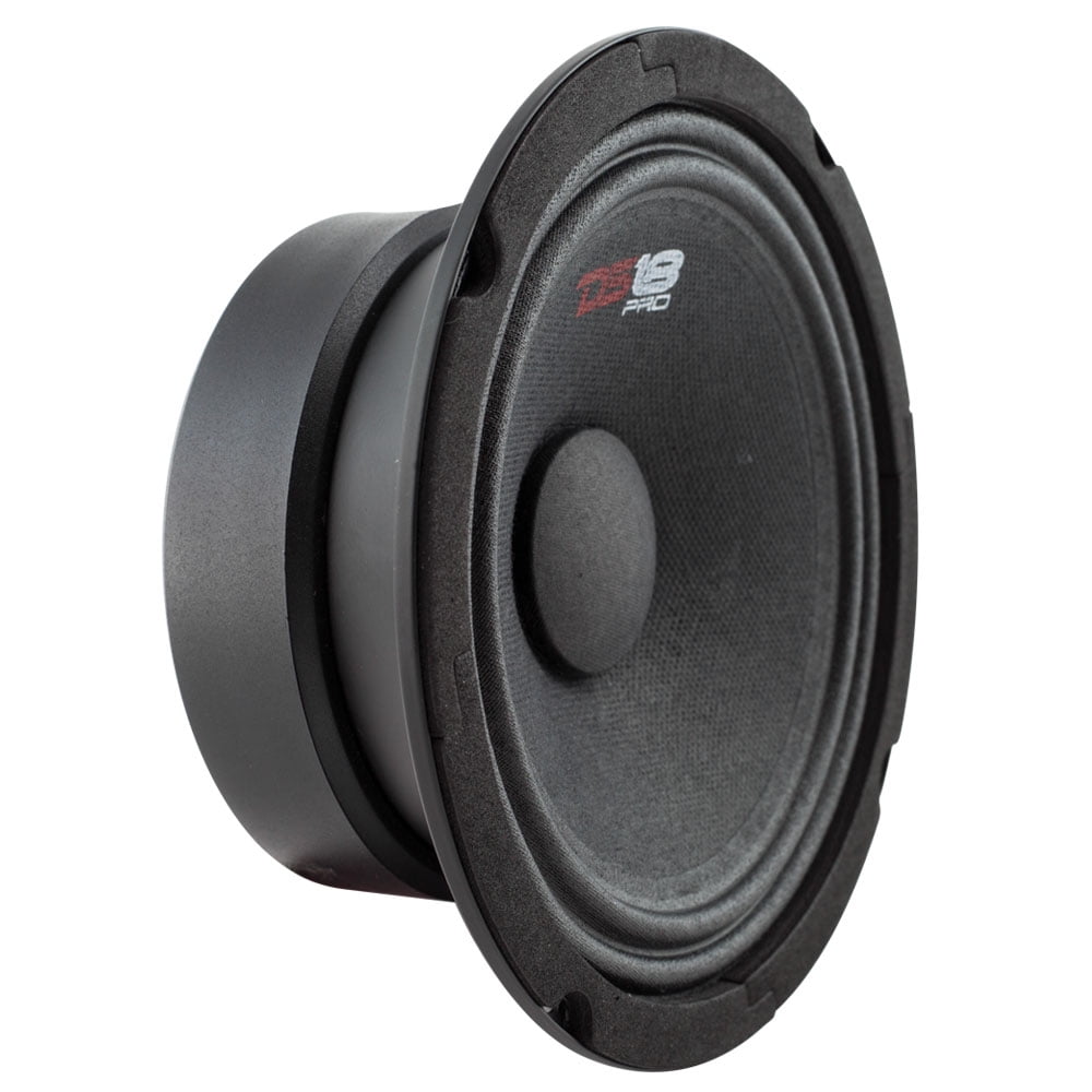DS18 PRO-GM6 65-Inch Midrange Loud 8-Ohms, 480 Watts Max, 140 Watts RMS, Car Speakers, Black