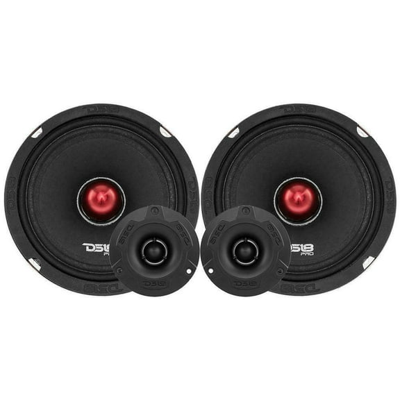 DS18 PRO-X6 4BMPK 6.5" Mid and High Range Car Audio Sound System
