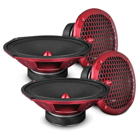 4 Pack DS18 6x9" Midrange Loudspeakers 400 Watts Max 8 Ohm Car Audio PRO-X698BM