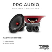 DS18 PRO-X8.4BMPK Mid and High Range Car Loudspeaker and Tweeter Package