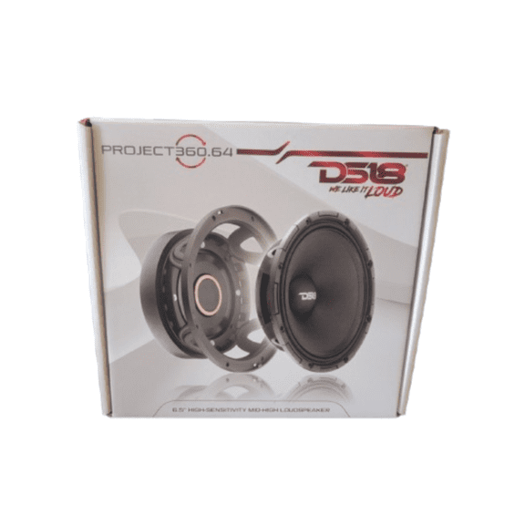 DS18 PROJECT360.64 6.5" 600W Max 4Ohm Rotating Cone Ferrite Mid-High Loudspeaker