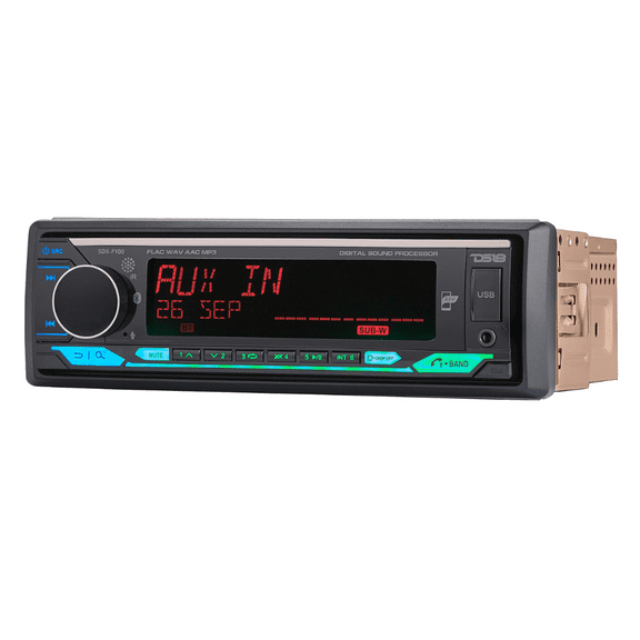 DS18 SDX-P100 1-DIN AM/FM/USB/APP/DSP/Bluetooth Mechless Digital Media Receiver