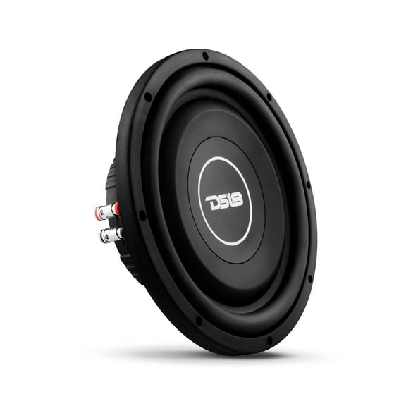 DS18 SRW12.4D 12" 440W Max Dual 4-Ohm Voice Coil DVC Shallow-Mount Car Subwoofer