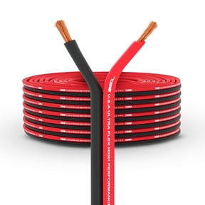 DS18 Ultra Flex 16GA CCA Speaker Wire/Cable Kit 100FT Red/Black