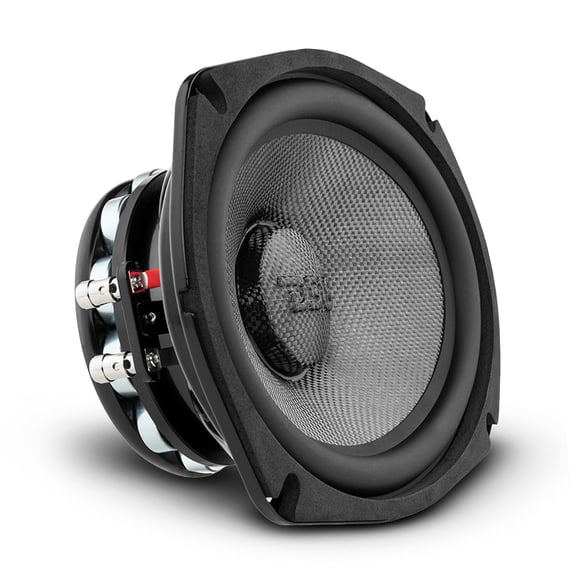 DS18 PRO-CF69.4NR 6" x 9" 600W Max Water-Resistant Carbon Fiber Mid-Bass Speaker