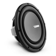 DS18 Water-Resistant Durable Car Subwoofers with Paper Cone, Rubber Black, 10" x 10" x 4.5", 12 lbs