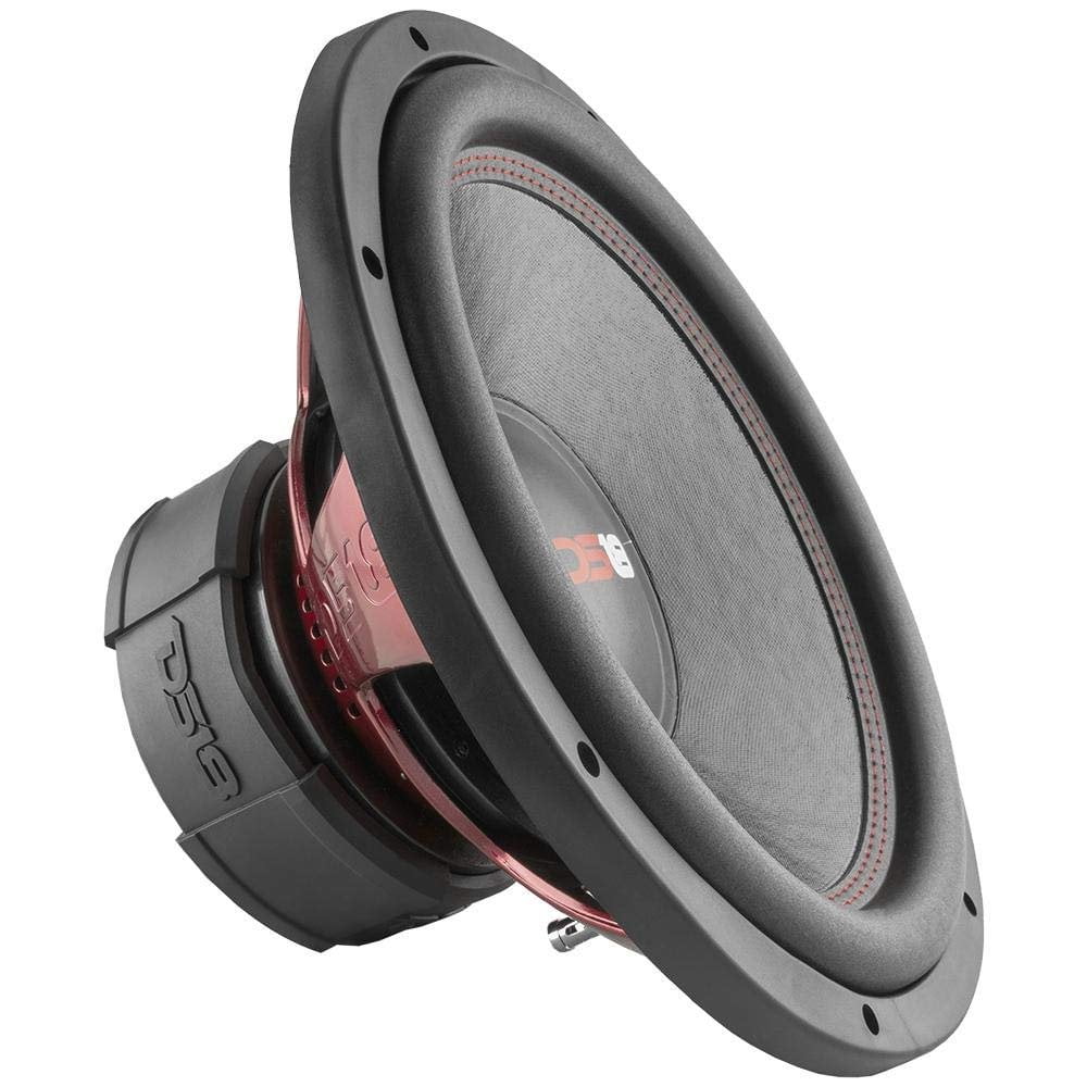 DS18 ZR15.4D Elite-Z Subwoofer de audio para automóvil de 15 pulgadas, 1800 W, bobina de voz doble, 4 ohmios, DVC, 4+4 ohmios (1 altavoz), color negro