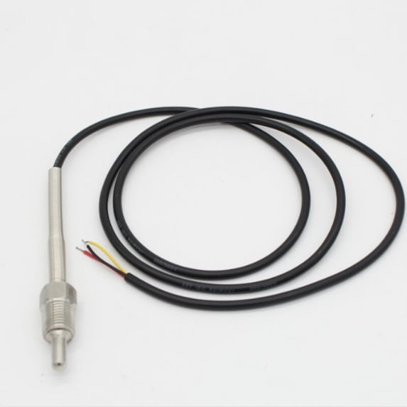 DS18B20 Digital Temperature Sensor G1/4 Thread Probe OD=6mm 1m PVC 3-core Wire SUS304 Stainless Steel Shell L30mm- L300mm