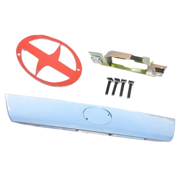 DS18S7BS Tailgate Liftgate Hatch Garnish Hatch Trim with Metal bracket Hardware Kit and Scion Logo sticker For 05-10 Scion TC 8S7 Blue
