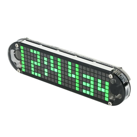 DS3231 High Accuracy DIY Digital Dot Matrix LED Alarm Clock Kit with Transparent Case Temperature Date Time Display