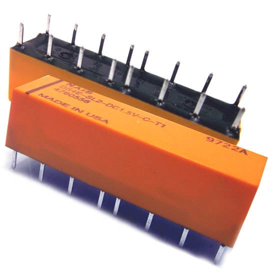 DS4E-SL2-DC1.5V-C-T1 - RELAY DC LATCH 1.5V 4P2T 16P PCMT 2A/250VAC ...