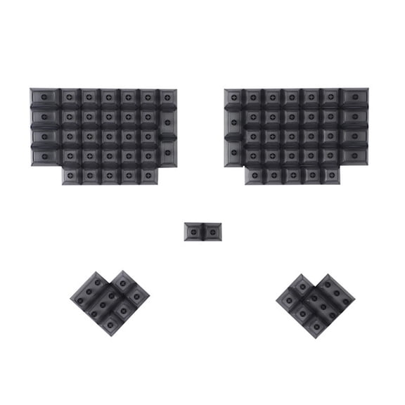 DSA Height 78Key Keycap Set For Mechanical Keyboards With Comfortable Typing Experience Clear Black Keycap Replacement