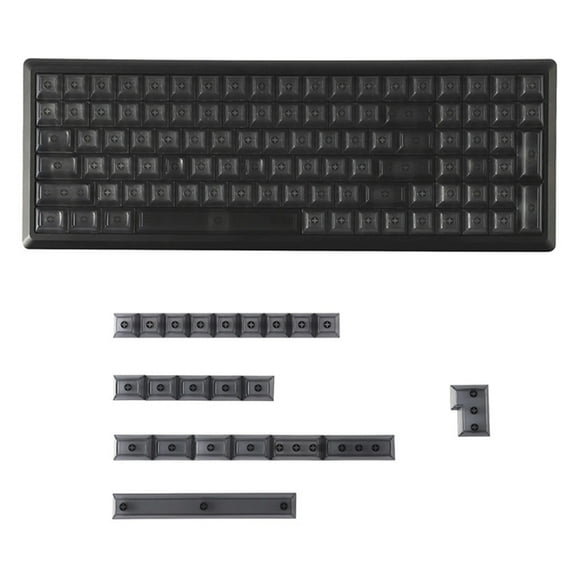 DSA Highly Frosted Keycap Translucent Wordless 122-Key Keycaps Full Set Personalizing Transparent Keycap