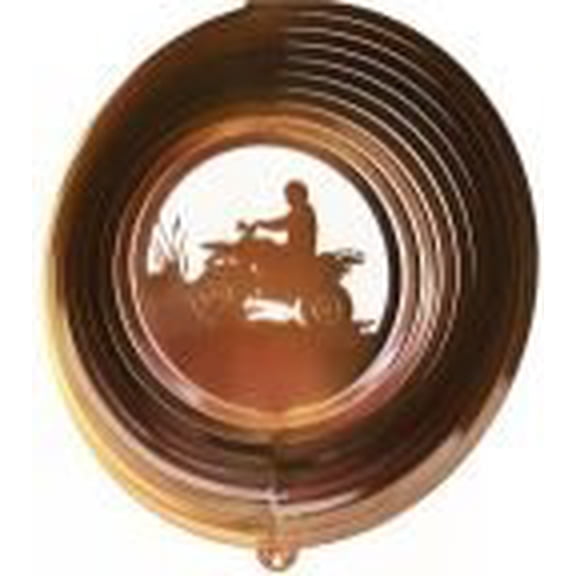 Stainless Steel Wind Spinner, 12 Four Wheeler, Copper Starlight