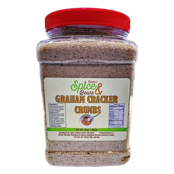 Graham Cracker Crumb | Perfect for Baking and Dessert Toppings | by Dasher's Spice & Beans | 2 lbs.