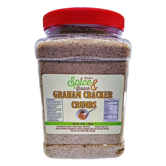 Graham Cracker Crumb | Perfect for Baking and Dessert Toppings | by Dasher's Spice & Beans | 2 lbs.