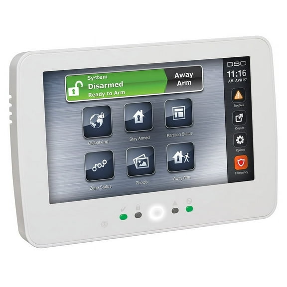 DSC HS2TCHP PowerSeries Neo 7 in. Hardwired TouchScreen Keypad with Prox Support