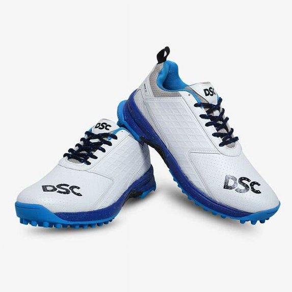 DSC Jaffa 22 (White & Navy) Cricket Shoes - 2022