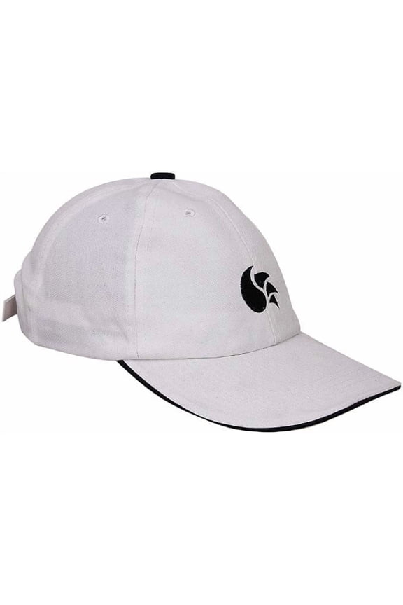 Unisex's 1500740 Cotton Attitude Cricket Cap (White), Free Size