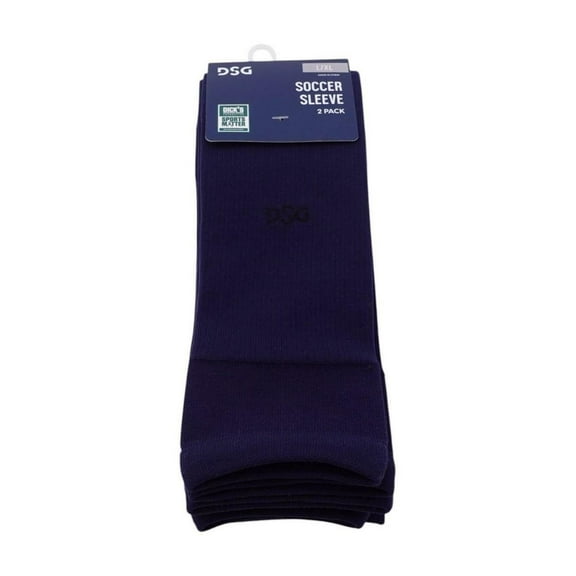 DSG Adult Soccer Leg Sleeve Unisex Sz L/XL Navy Blue Performance Sports