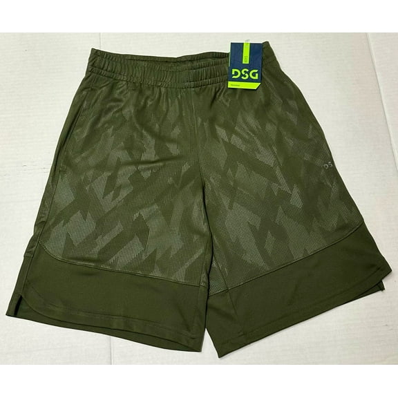 DSG Boys' Knit Training Shorts - Dark Green - Boys XS