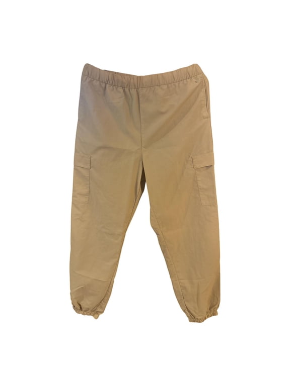 Girl's Woven Cargo High Rise Jogger Sandy Slate XL