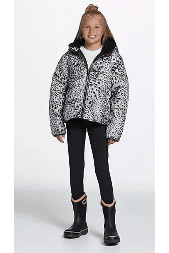 Insulated Jacket - Watercolour Dots, Warm and Stylish Winter Coat, Size XS