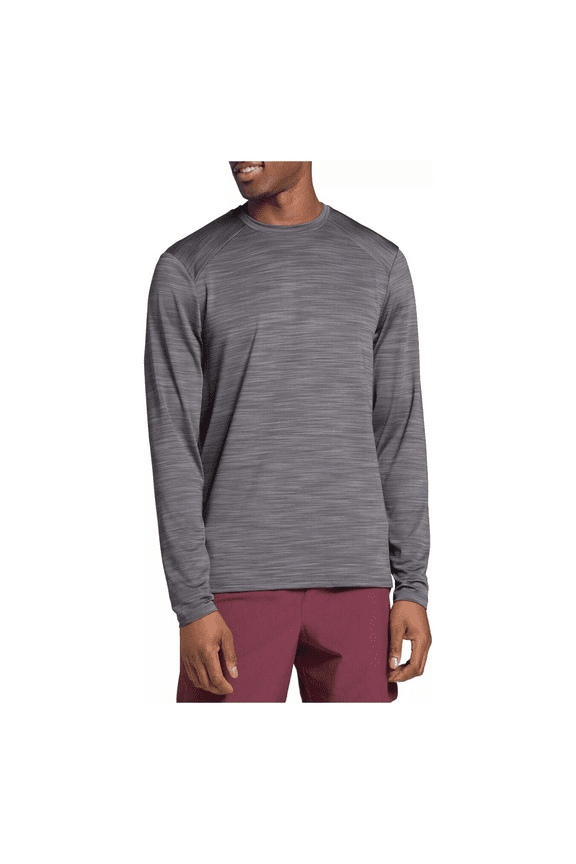 DSG Men's Movement Long Sleeve T-Shirt, Dark Grey Single Dye, L