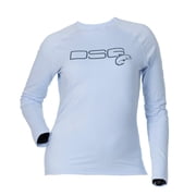DSG Outerwear Womens Solid Long-Sleeve Fishing Shirt Glacier SMALL