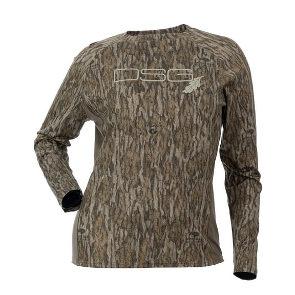 DSG Outerwear Ultra Lightweight Hunting Shirt - UPF 50+, Mossy Oak Bottomland, 2XL