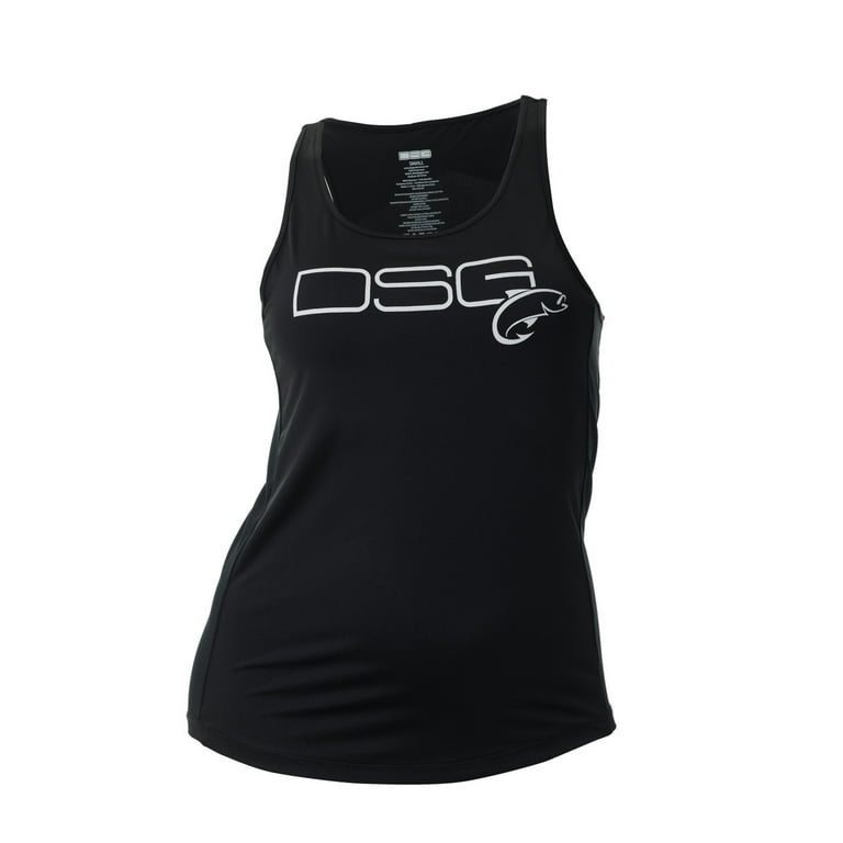 DSG Outerwear Women s Razor Back Fishing Deep Teal Tank Tops In 4X