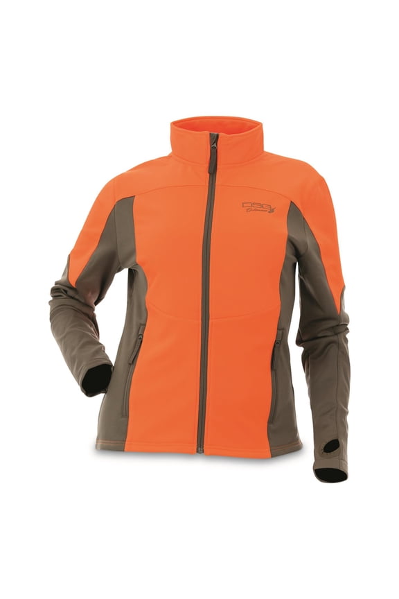 Women's Upland Zip Up Blaze Orange/Stone LARGE