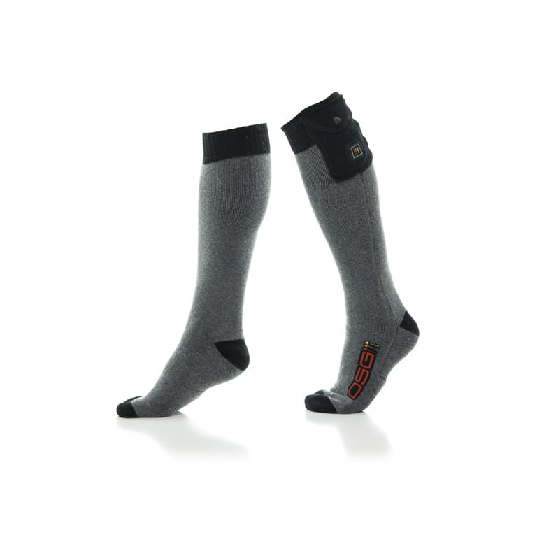 DSG Women's Heated Socks 5V Heather Black L-XL (2024) 